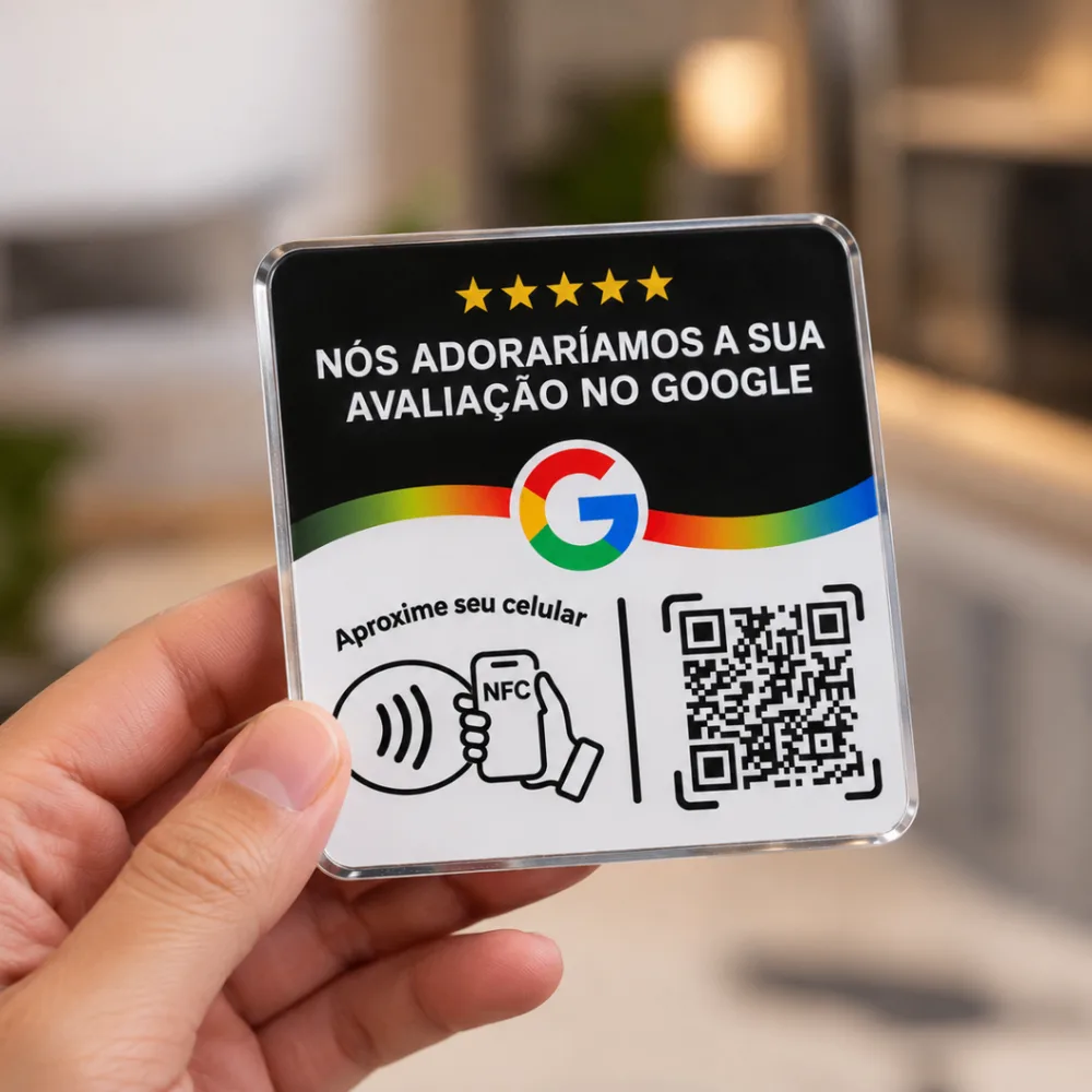 Placa de avaliação 12x12cm